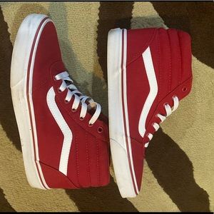 Red high top vans